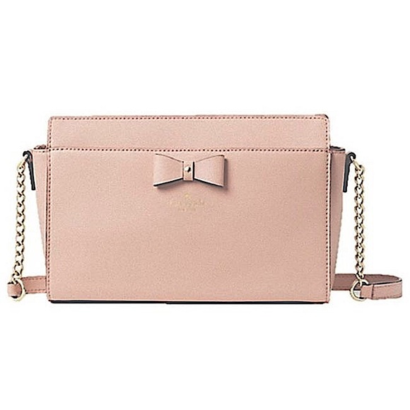 Kate Spade Baldwin Street Angelica Leather Crossbody Purse Bag Bow